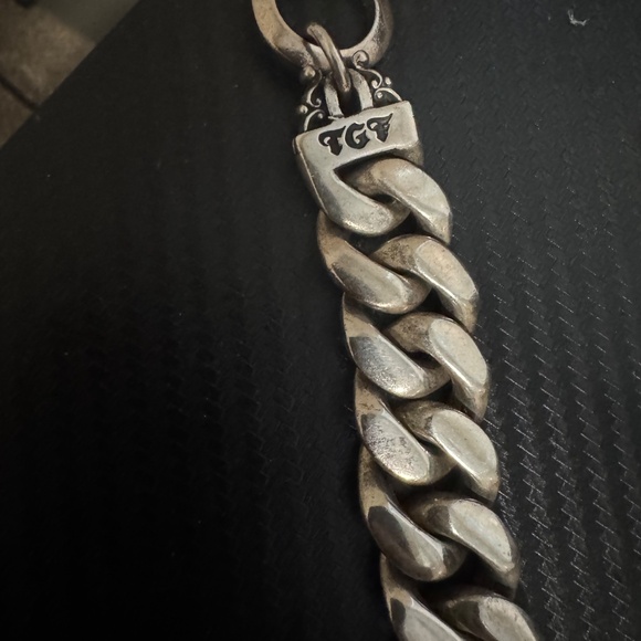 The Great Frog Thick Link Bracelet Sterling Silver - Picture 3 of 5